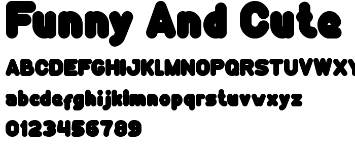 Funny And Cute font